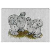 Planche À Découper Poulets petits d'éclaboussure de Silkie (Devant)