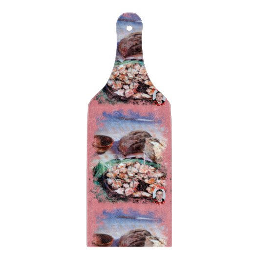 Planche À Découper Poulpe à ce qui est galicienne/Poussière à (Devant)