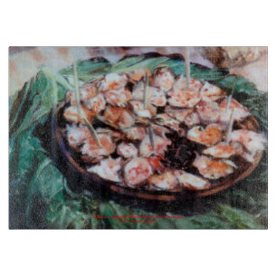 Planche À Découper Poulpe à ce qui est galicienne/Poussière à