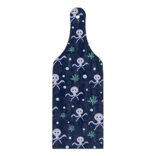 Planche À Découper Poulpe sous le motif pour enfants de la mer