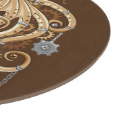 Planche À Découper Poulpe Steampunk Rétro Fantastique Mécanique (Coin)
