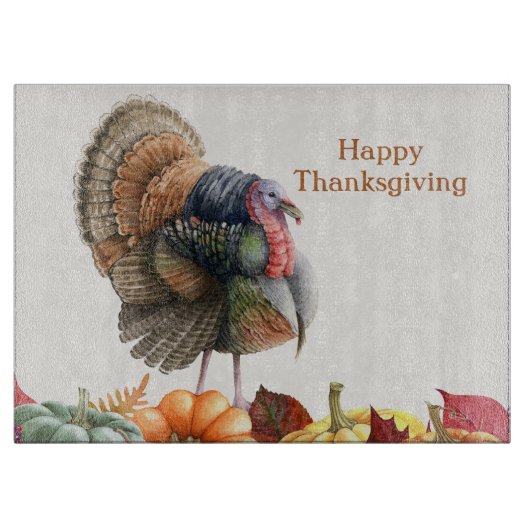 Planche à découper pour dinde de Thanksgiving (Devant)