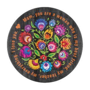 Planche À Découper Pour la composition du folklore polonais mère