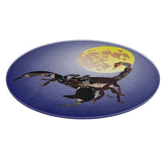 Planche À Découper Pour Scorpion Fan Glasbrett (Coin)