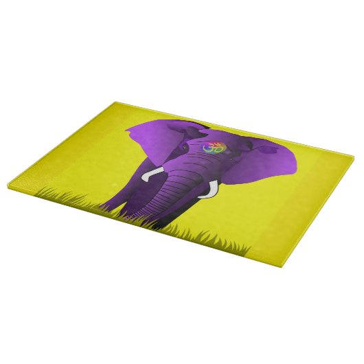 Planche à découper pourpre d'éléphant (Coin)