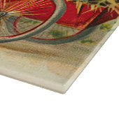 Planche À Découper Poussette vintage sur vélo Pâques (Coin)