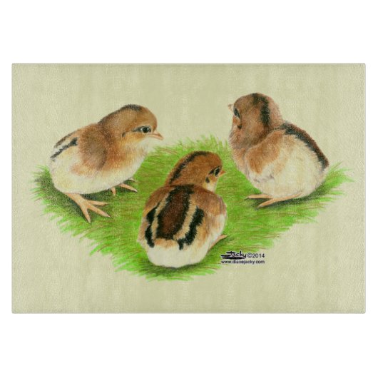 Planche À Découper Poussins Aseel Noir Rouge (Devant)