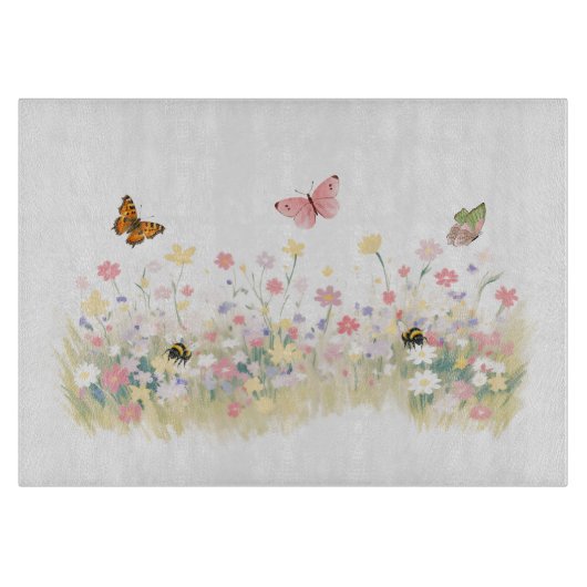 Planche à découper Prairie d'été (Devant)