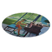 Planche À Découper Pratique de piano au bord de la piscine (Coin)