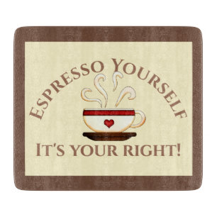 Planche À Découper Premier Amendement : Espresso Yourself
