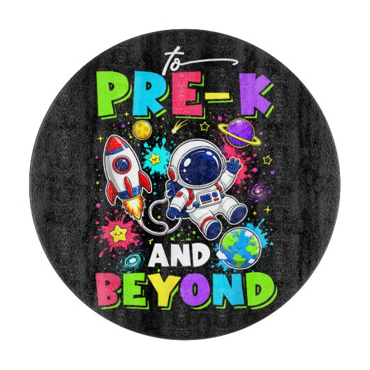 Planche À Découper Premier jour de pré-maternelle astronaute espace r (Devant)