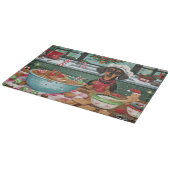 Planche À Découper Préparation de fêtes de Noël pour Teckel : Cuisine (Coin)