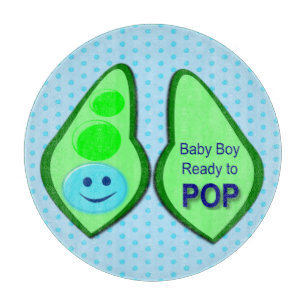 Planche À Découper Prêt à éclore Baby Boy Blue Pois