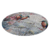Planche À Découper Pretty Painted Kingfish and Flowers (Coin)