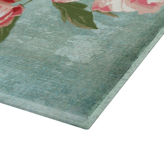 Planche À Découper Pretty Retro Flower Chintz Peonies (Coin)