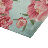 Planche À Découper Pretty Retro Flower Chintz Peonies (Coin)