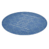 Planche À Découper Prière de l'ange gardien Bleu (Coin)
