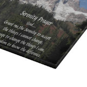 Planche À Découper Prière de sérénité inspirante Mont Rainier (Coin)