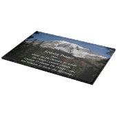 Planche À Découper Prière de sérénité inspirante Mont Rainier (Coin)