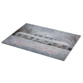 Planche À Découper Primitive Winter Snow Country Rustic Open House (Coin)