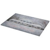 Planche À Découper Primitive Winter Snow Country Rustic Open House (Coin)