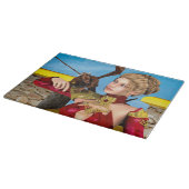 Planche À Découper Princesse Dragon Fantastique Art Numérique (Coin)