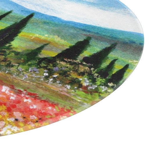 PLANCHE À DÉCOUPER PRINTEMPS DANS LES ZONES FLEURIES DU PAYSAGE TOSCA (Coin)