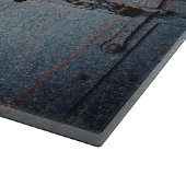 Planche À Découper Procéder avec prudence porte industrielle gris ble (Coin)