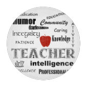 Planche À Découper Professeur Pride+Pomme rouge (Devant)