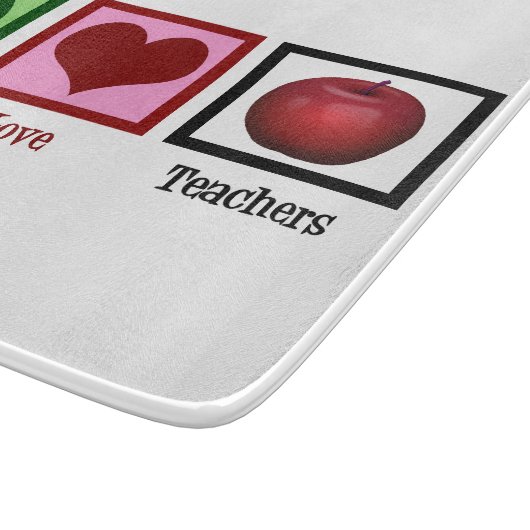 Planche À Découper Professeurs d'amour de paix (Coin)