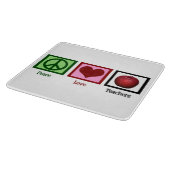 Planche À Découper Professeurs d'amour de paix (Coin)