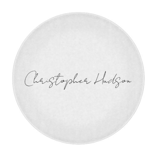 Planche À Découper Professionnel Blanc Plat Créatif Chic Calligraphie (Devant)