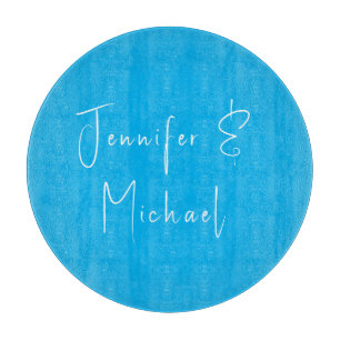 Planche À Découper Professionnel du mariage bleu ciel classique