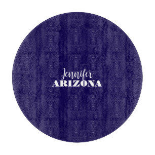 Planche À Découper Professionnel élégant moderne minimaliste bleu fon