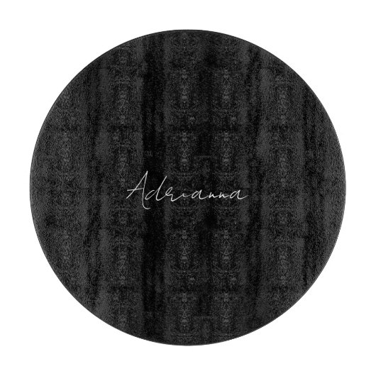 Planche À Découper Professionnel noir ajouter votre nom écriture manu (Devant)
