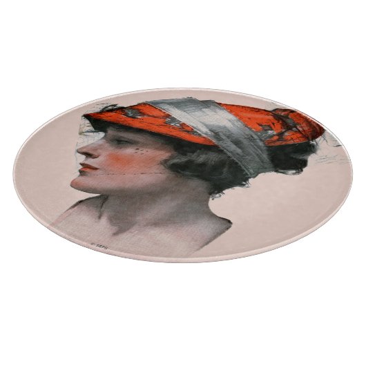 Planche À Découper Profil de la femme (Coin)