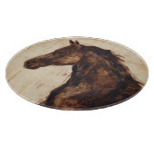 Planche À Découper Profil du cheval sauvage Brown (Coin)