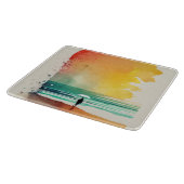 Planche À Découper Promenade dans les Waves Abstrait Beach Art (Coin)