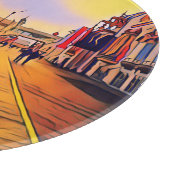 Planche À Découper Promenade de la Plage Pop Art (Coin)