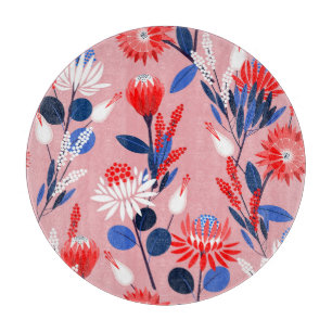 Planche À Découper Protea en fleurs : Motif du jardin botanique
