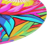 Planche À Découper Protea Pop Art Vibrant (Coin)