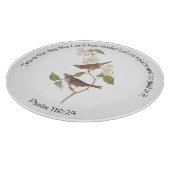 Planche À Découper Psaume 118:24 Bible Verse et Sparrow Pair (Coin)