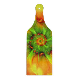 Planche À Découper Psychédélique colorée moderne art Abstrait fractal