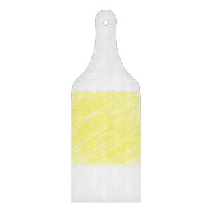 Planche À Découper publicité jaune pastel personnalisée couleur unie