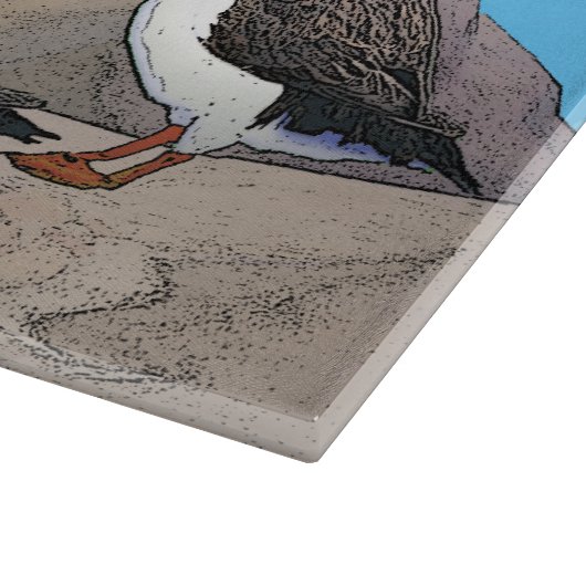 Planche À Découper Puffins de l'Atlantique (Coin)