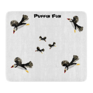 Planche À Découper Puffins Flying Bird Art