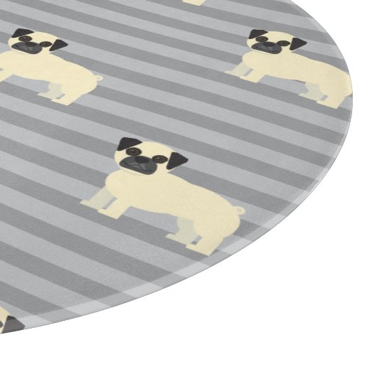Planche À Découper Pug Gray Lined (Coin)