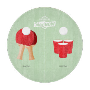 Planche À Découper Puis et maintenant : Ping-pong