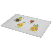 Planche À Découper Pun d'ananas Fruity Avocado Lemon Strawberry (Coin)