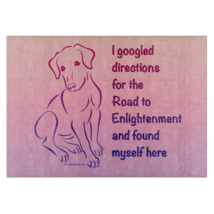 Planche À Découper Puppy Road to Enlightenment Cutting Board
